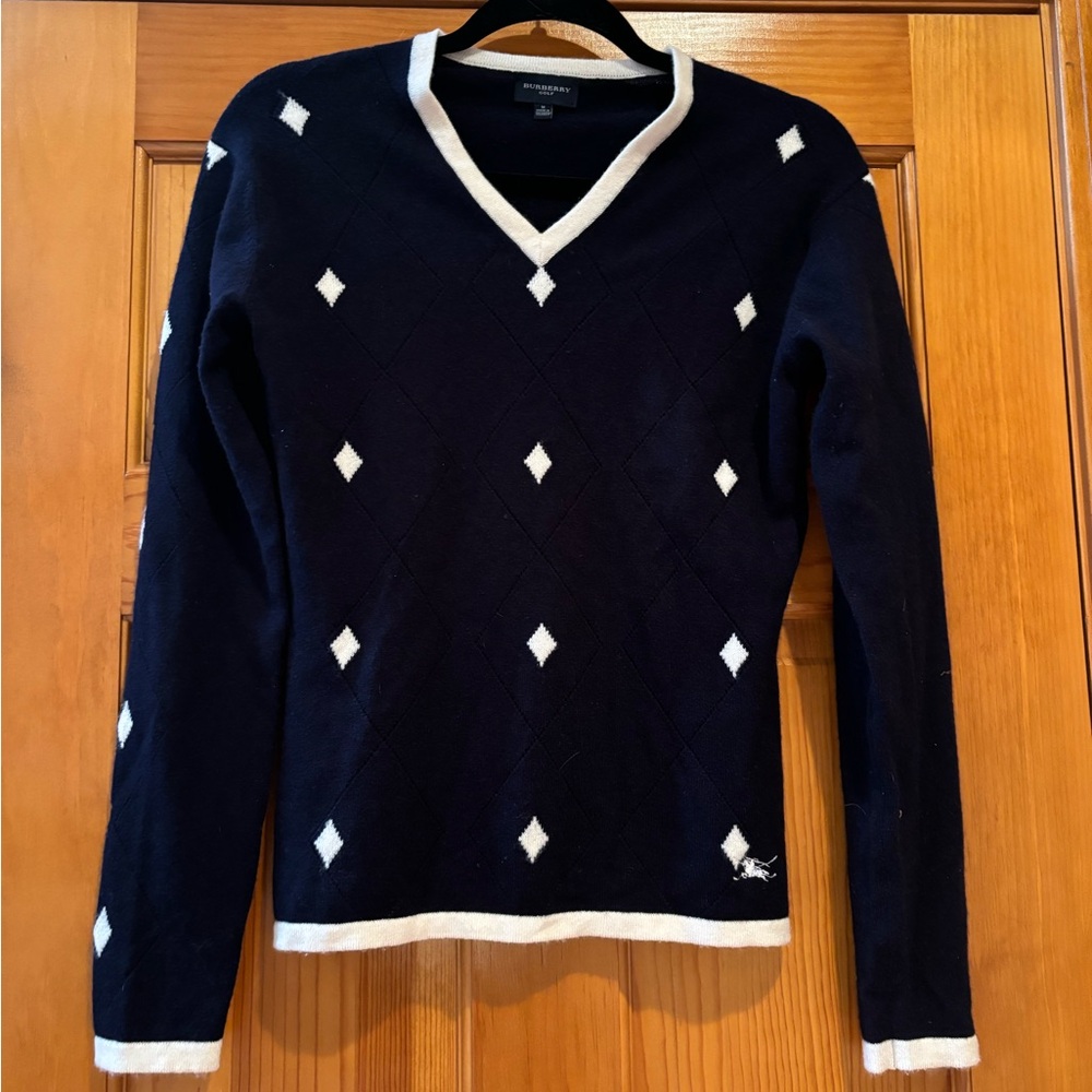 Cashmere Burberry Golf Sweater